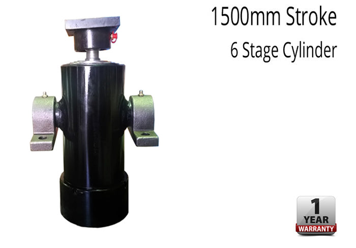Hydraulic Cylinder Ram -1500 mm Stroke- 6 Stage